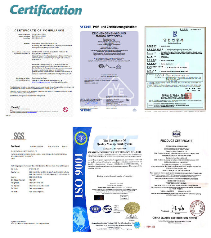 CONDENSATEUR 6 DE SÉCURITÉ DE LA FKP 2/FKP 3 KEMET R4631/R463R/R463W/R463N TDK B32669 VISHAY F339M-X2 DE MKP-X2 0.33UF/310V P22.5 WIMA